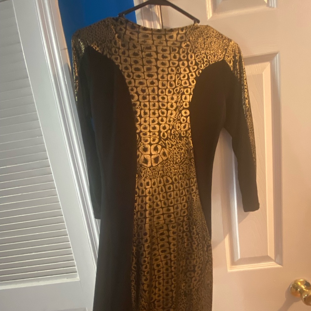 Black and gold dress, size small